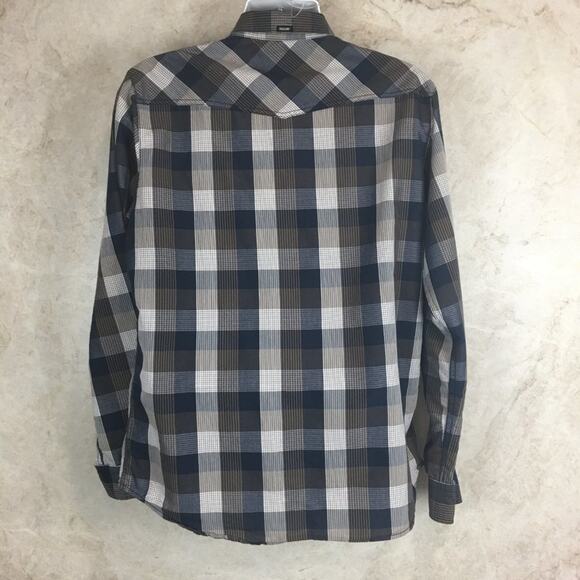 Volcom Men's Workwear Long Sleeve Plaid Shirt with Snap-Buttons Size L - Picture 8 of 16
